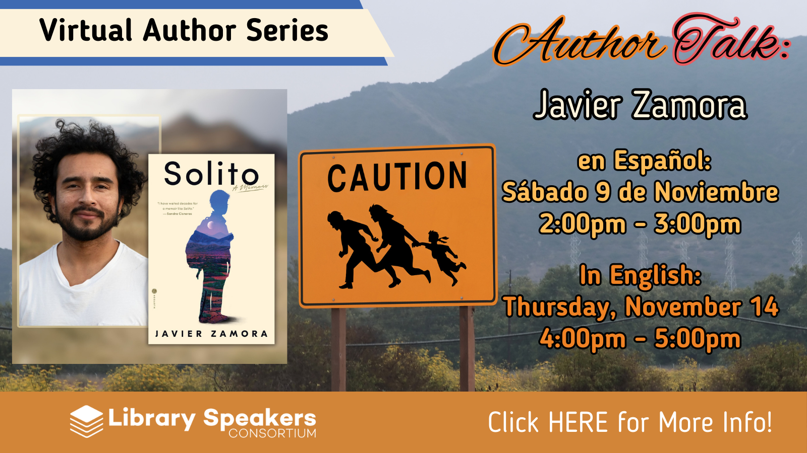 Join us for this wonderful author talk! In Spanish! (There will be an English version later!)