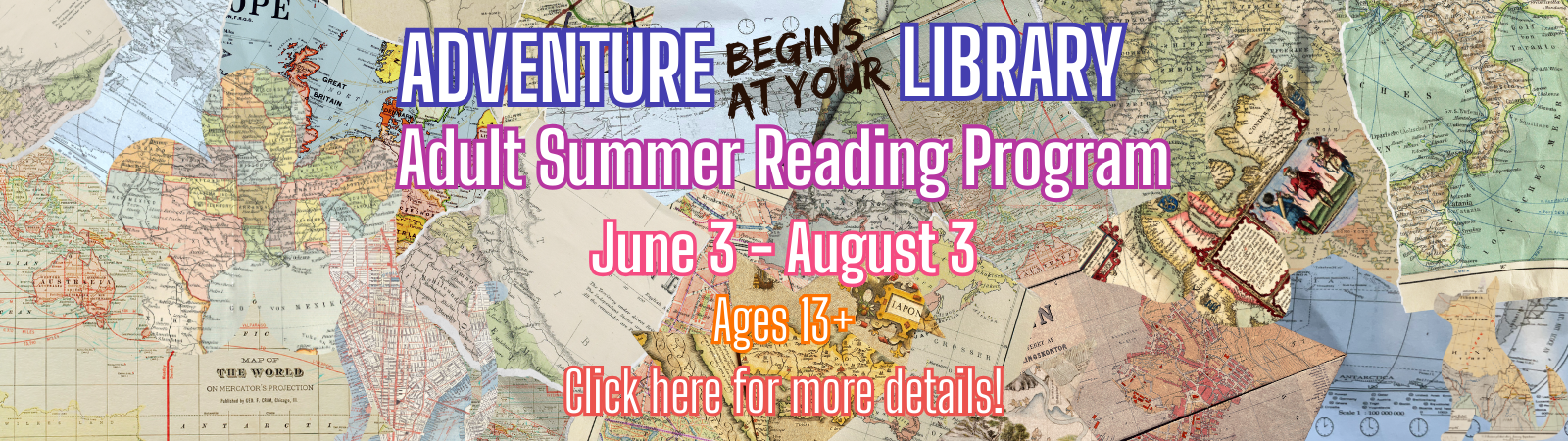 Click HERE for the Adult Summer Reading Program!