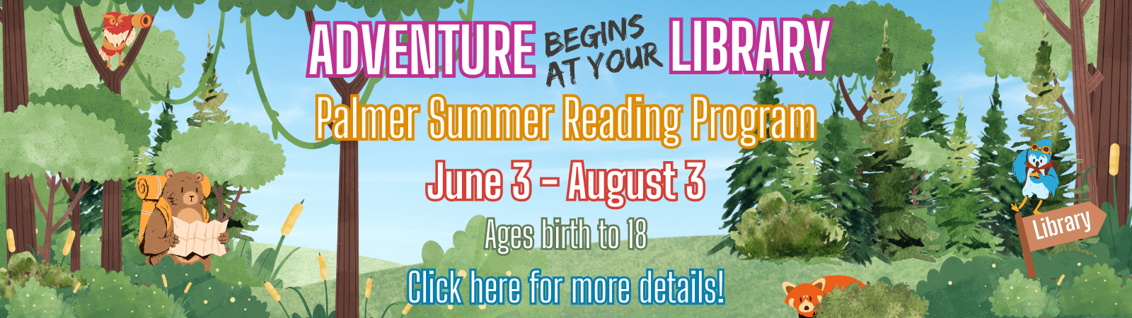Click HERE for the Palmer Summer Reading Program!