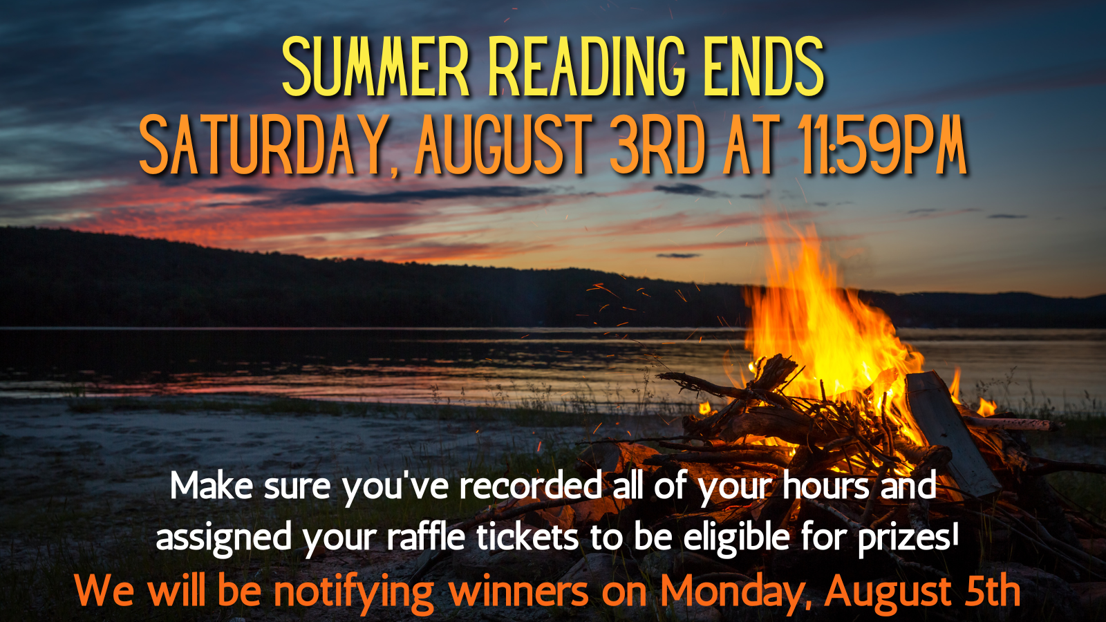 We hope you had a great summer reading!